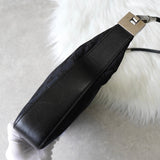 グッチ GGキャンバス / レザー ワンショルダーバッグ ブラック - NEWSED