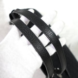 グッチ GGキャンバス / レザー トートバッグ ハンドバッグ ブラック - NEWSED