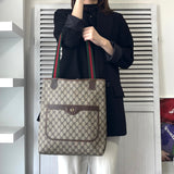 オールド グッチ シェリーライン GGスプリーム トートバッグ ベージュ - NEWSED