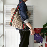 グッチ シェリーライン GGキャンバス トートバッグ ベージュ 189669 - NEWSED