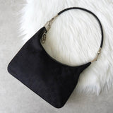 グッチ GGキャンバス / レザー ワンショルダーバッグ ブラック - NEWSED