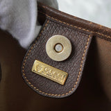 グッチ シェリーライン GGスプリーム / レザー トートバッグ ブラウン - NEWSED