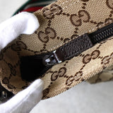 グッチ シェリーライン GGキャンバス ショルダーバッグ ベージュ - NEWSED