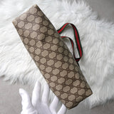 オールド グッチ シェリーライン GGスプリーム トートバッグ ブラウン - NEWSED