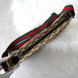 グッチ シェリーライン GGキャンバス ショルダーバッグ ベージュ - NEWSED