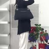 グッチ GGキャンバス / レザー トートバッグ ハンドバッグ ブラック - NEWSED