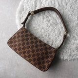 グッチ GGキャンバス/レザー ワンショルダーバッグ ブラウン - NEWSED