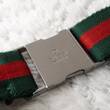 グッチ シェリーライン GGキャンバス/レザー ウエストポーチ ボディバッグ ブラック 28566 - NEWSED