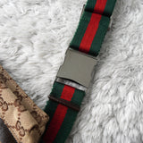 グッチ シェリーライン GGキャンバス/レザー ウエストポーチ ボディバッグ ブラック 28566 - NEWSED