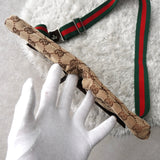 グッチ シェリーライン GGキャンバス/レザー ウエストポーチ ボディバッグ ブラック 28566 - NEWSED