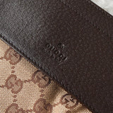 グッチ シェリーライン GGキャンバス/レザー ウエストポーチ ボディバッグ ブラック 28566 - NEWSED