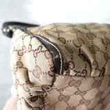 グッチ アビー GGキャンバス / レザー ワンショルダーバッグ ブラウン - NEWSED