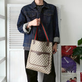 グッチ シェリーライン GGスプリーム / レザー トートバッグ ブラウン - NEWSED