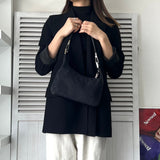 グッチ GGキャンバス / レザー ワンショルダーバッグ ブラック - NEWSED