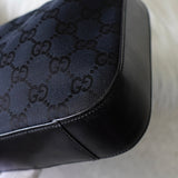 グッチ GGキャンバス / レザー ワンショルダーバッグ ブラック - NEWSED