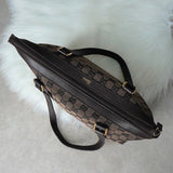 グッチ GGキャンバス トートバッグ ハンドバッグ ブラウン - NEWSED