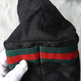 グッチ シェリーライン GGキャンバス トートバッグ ブラック - NEWSED