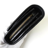 グッチ GGマーモント レザー 二つ折り財布 ブラック - NEWSED