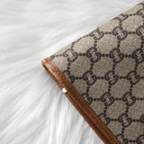 グッチ シェリーライン GGプラス / レザー トートバッグ ブラウン - NEWSED