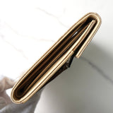 グッチ ジャンボ GGキャンバス / レザー 二つ折り財布 ベージュ - NEWSED