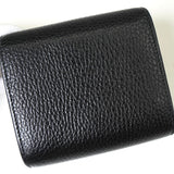 グッチ GGマーモント レザー 二つ折り財布 ブラック - NEWSED