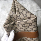 グッチ シェリーライン GGプラス / レザー トートバッグ ブラウン - NEWSED