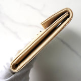 グッチ ジャンボ GGキャンバス / レザー 二つ折り財布 ベージュ - NEWSED