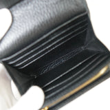 グッチ GGマーモント レザー 二つ折り財布 ブラック - NEWSED