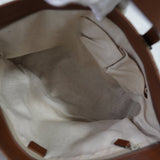 グッチ GGキャンバス / レザー トートバッグ ブラウン - NEWSED