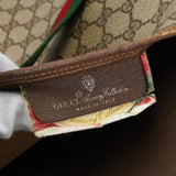 グッチ シェリー GGスプリーム / レザー トートバッグ ブラウン - NEWSED