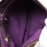 グッチ ニュージャッキー GGキャンバス / レザー ワンショルダーバッグ ベージュ / パープル - NEWSED