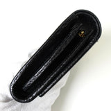 グッチ GGマーモント レザー 二つ折り財布 ブラック - NEWSED