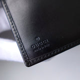グッチ GGキャンバス レザー カードケース ブラック 黒 - NEWSED