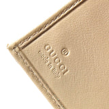 グッチ ジャンボ GGキャンバス / レザー 二つ折り財布 ベージュ - NEWSED