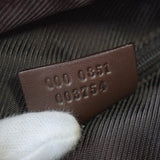 グッチ GGキャンバス / レザー ハンドバッグ ミニボストンバッグ 肩掛け ブラウン - NEWSED