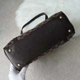 グッチ GGキャンバス トートバッグ ハンドバッグ ブラウン - NEWSED