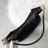 グッチ GGキャンバス / レザー ワンショルダーバッグ ブラック - NEWSED