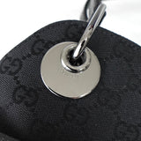 グッチ GGキャンバス / レザー トートバッグ ハンドバッグ ブラック - NEWSED