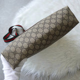 オールド グッチ シェリーライン GGスプリーム トートバッグ ベージュ - NEWSED