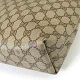 グッチ シェリー GGスプリーム / レザー トートバッグ ブラウン - NEWSED