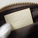 グッチ GGキャンバス / レザー ショルダーバッグ ポシェット ミニバッグ ベージュ - NEWSED