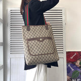 オールド グッチ シェリーライン GGスプリーム トートバッグ ベージュ - NEWSED