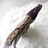 グッチ ニュージャッキー GGキャンバス / レザー ワンショルダーバッグ ベージュ / パープル - NEWSED