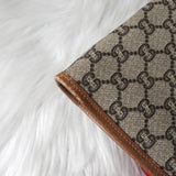 グッチ シェリーライン GGプラス / レザー トートバッグ ブラウン - NEWSED