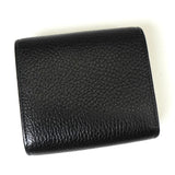 グッチ GGマーモント レザー 二つ折り財布 ブラック - NEWSED