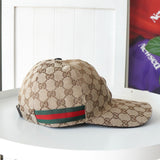 グッチ GG柄 シェリーライン ベースボールキャップ ベージュ - NEWSED