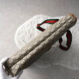 オールド グッチ シェリーライン GGプラス/レザー トートバッグ A4収納可 ベージュ - NEWSED