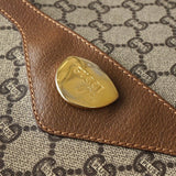 オールド グッチ シェリーライン GGプラス/レザー トートバッグ A4収納可 ベージュ - NEWSED