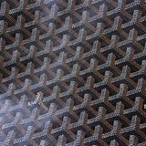 ゴヤール サンルイGM PVC トートバッグ ブラック / ブラウン ポーチ・バッグクリップ付き - NEWSED