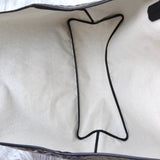 ゴヤール サンルイGM PVC トートバッグ ブラック / ブラウン ポーチ・バッグクリップ付き - NEWSED